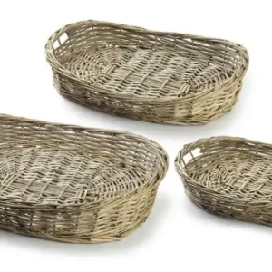 Cena promocyjna Komplet 3 Tac 53x39xh10cm/48x33xh9cm/43x28,5xh8cm Lumarko! Lumarko
